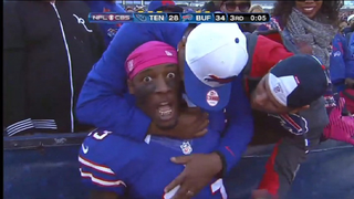 Stevie Johnson Learned The Hard Way That Celebrating A Touchdown With Fans Can Be Dangerous